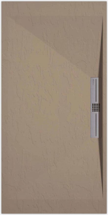 Sanifun douchebak Stone Side Moka Slate 1000 x 900 S