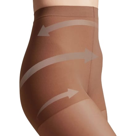 Dames Panty 2-Pack: Actieve Compressie & Shaping - Brons Maat M