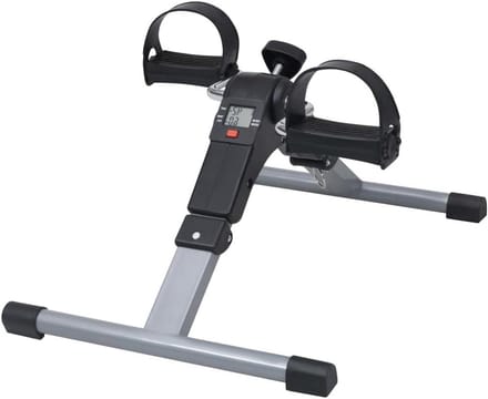 Pedaaltrainer - Hometrainer Been Arm - Thuis Trainen - LCD Display - 49 x 37 x 36 cm - Zwart Grijs