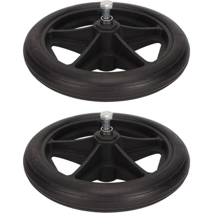 2 Stuks Rolstoelwiel 6.5in Rubber Geluidsarm Looprek Zwenkwiel Vervangingsonderdeel voor Rollator