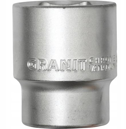 Dop Bitsleutel 3/4" Zeskant 36mm Kort - Granit Black Edition