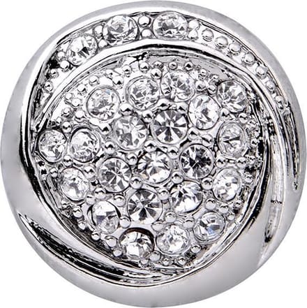 Quiges - Drukknoop Mini 12mm Zirkonia Ornament - EBCMK152