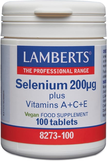 Lamberts Selenium 200mcg met vitamine A C E 100 Tabletten