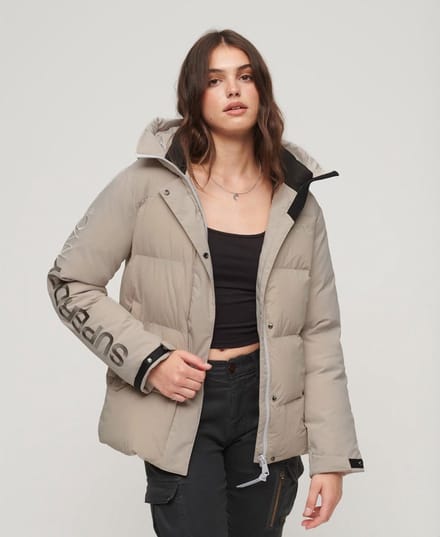 Superdry - Gewatteerde City windparka met capuchon - Dames - Gewatteerde jassen