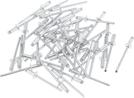 Grote flens blinde klinknagels van aluminiumlegering - 50 stuks, 4mm diameter en 8mm lengte