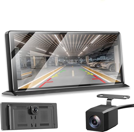 ESSGOO CarPlay Scherm 11,3 inch - 4K Display - Dashcam - Draadloze CarPlay en Android Auto - Touchscreen - Zwart