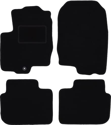 Zwarte veloursmatten voor: Mitsubishi Colt VI Z30 hatchback (2004-2008)