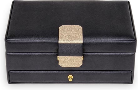 Sacher Sieradendoos Saffiano Jewellery Case Helen Black Zwart