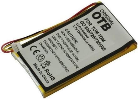 Accu voor TomTom Go 720 1200mAh Li-Polymer
