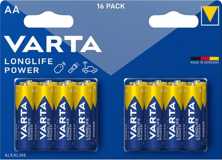Varta AA Longlife Power Alkaline 16x