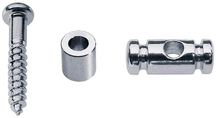 Boston SH-10-C Snaarretainer met Spacer en Schroef - Chroom 9,0 mm