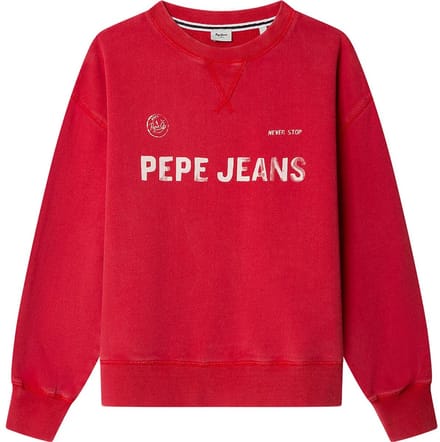 Pepe Jeans Ben Sweatshirt Rood 12 Years Jongen