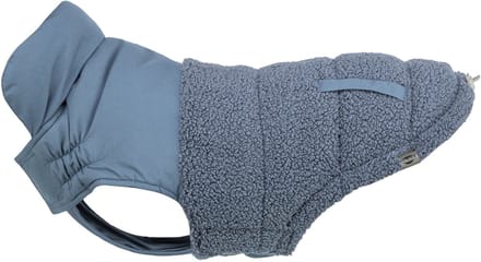 Hondenjas Trixie - Ajou Blauw 18cm - Warme Polyester, Verstelbare Borstflap, Modieuze Sierzakken