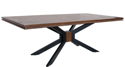 MASSIVMOEBEL24.DE STILMÖBEL #121 eettafel bruin gelakt massief hout mango 210x107x76 cm (BxTxH)
