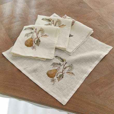 LOBERON Servet set van 4 Tupisa offwhite
