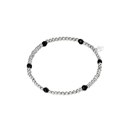 Armband Diamond Beads - Yehwang - Kralenarmband - One size - Zilver