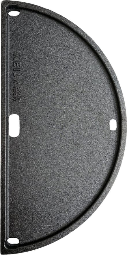 Gietijzeren plaat - half rond - Compact - 33 cm - geëmailleerd