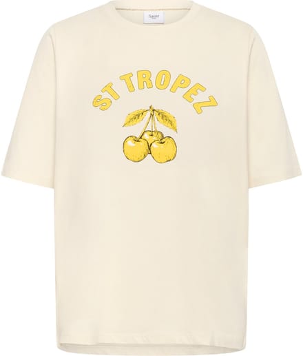 Saint Tropez OctaviaSZ T-Shirt Dames T-shirt - Creme