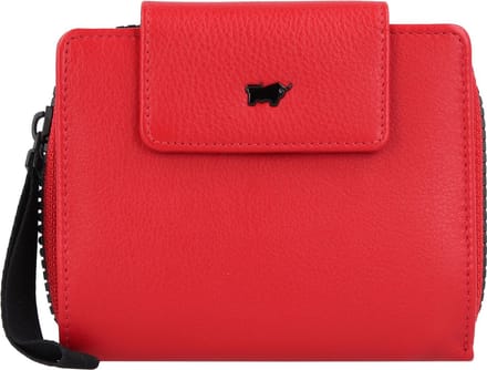Braun Büffel Leren Portemonnee Capri Zip Wallet 8CS Red Rood