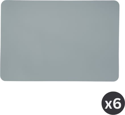 ZICZAC - Placemat TORILL - SET/6 - antislip achterkant - 30x45 cm - blauw
