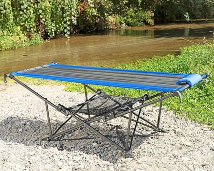 Draagbare Opvouwbare Hangmat voor Buiten - Blauw/Grijs