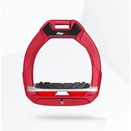 Veiligheidsstijgers voor het paardrijden Hellend Grip Rood/Grijs/Rood kind Flex-On Safe-On
