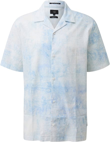 QS - male - Resort fit: zomers shirt met all-over print