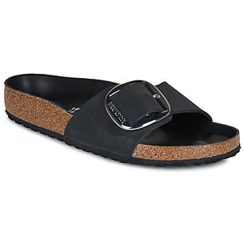 Dames muiltjes Birkenstock Madrid Big Buckle Natural Leather Oiled