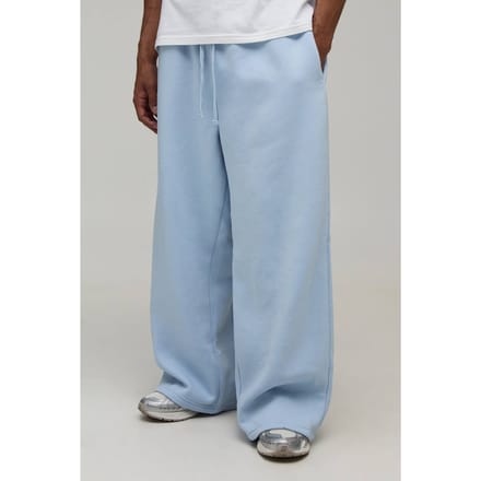 Essentiële Extreme Wijde Pijpen Joggingbroek | Light Blue | Size Medium