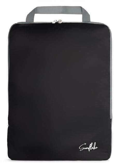 Packing Cube met Compressierits - Losse Compressie Cube - L - Zwart | Sunflake
