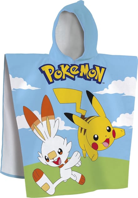 Pokémon Poncho / Badcape, Grass - 60 x 120 cm - Katoen