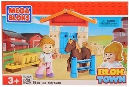 Mega Bloks Blok Town Ponystal - Constructiespeelgoed