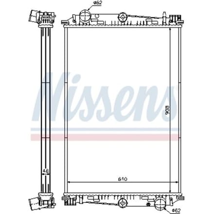 Radiator NISSENS 614270