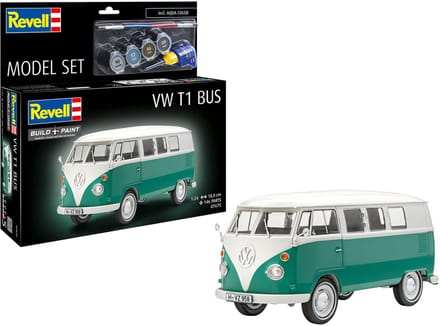 Revell Modelbouwpakket Auto - 67675 Volkswagen VW T1 Bus - Model Set Plastic - 1:24 - Modelbouw