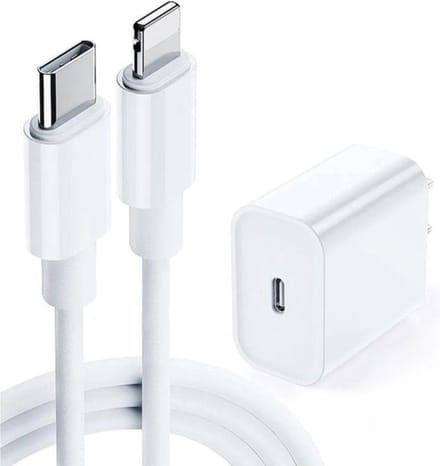 DrPhone - Lunar Pro series - 20W Oplader - 2 Meter USB-C naar Lightning Kabel 5V Lader - Geschikt voor iPhone 12-14 Series/ PRO (MAX)iOS Tablet Pro / Air / Mini