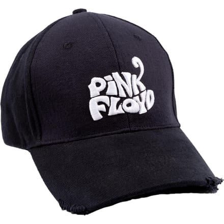 Pink Floyd Unisex Adult Logo Frayed Edge Cap One Size blanc/noir