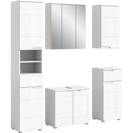Solero badkamercombinatie wit hoogglans MDF TZ - 34x169x193cm