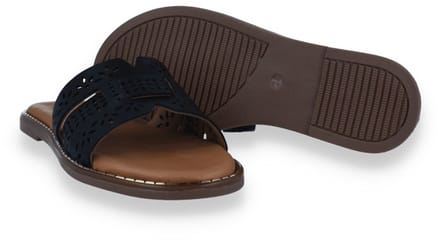Tango Dames Slipper Audrey 37-c Black Perforation | Zwart | Maat: 38