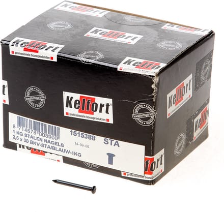 Kelfort Stalen nagel 52-54 RC bombe kop 30 x 2.5mm 1kg