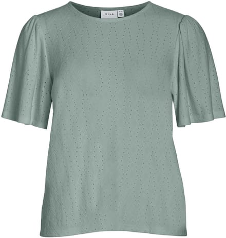 VILA - VIBELLI O-NECK S/S TOP - NOOS - Dames - Blouses