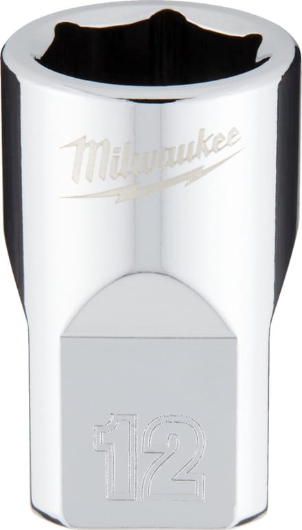 Milwaukee 3/8 Ratel Dop Metrisch Standaard 12 mm - 4932478342