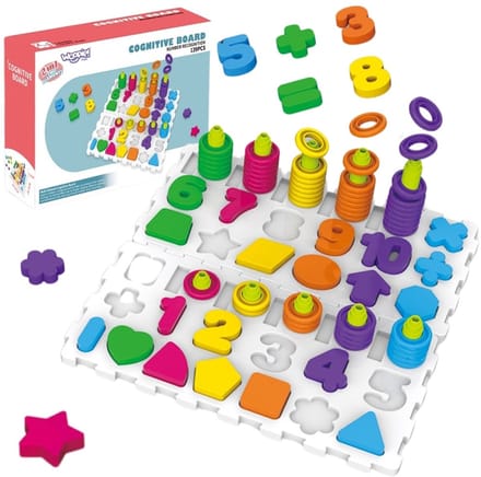 Woopie Montessori puzzelsorteerder hersentraining letters cijfers 139 stuks - UNI