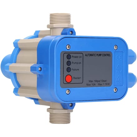 Waterpomp Drukregelaar 1.5bar?3.0bar Waterdichte Instelbare Controller Blauwgrijs
