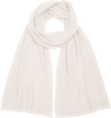 FALKE Selection Structured sneldrogend warm wol wintersjaal unisex wit - maat ONESIZE
