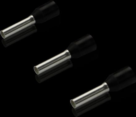 Rittal 4050.733 Adereindhulzen 1.5 mm² Deels geïsoleerd Zwart 500 stuk(s)