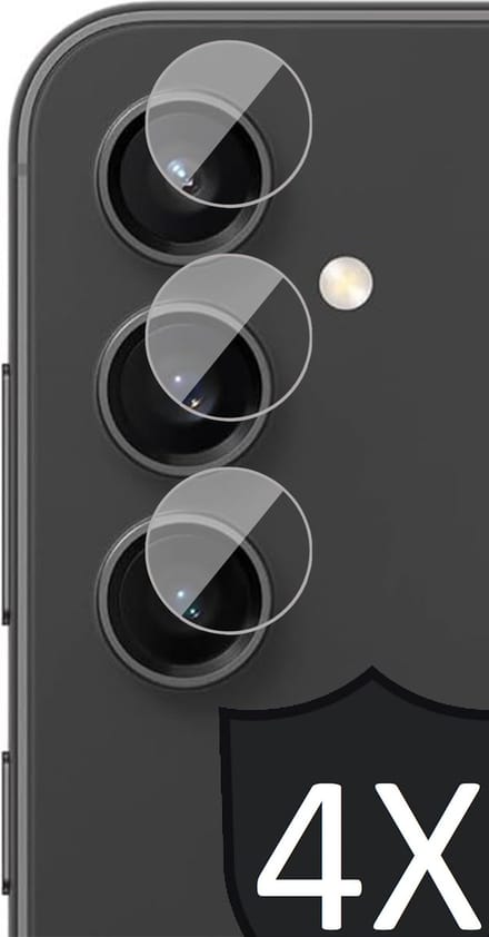 Camera Screenprotector geschikt voor Samsung Galaxy S23 FE - 4x Glas Screen Protector