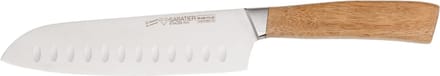 Diamant Sabatier Babiole santokumes - 17cm - RVS/acaciahout - giftdoos