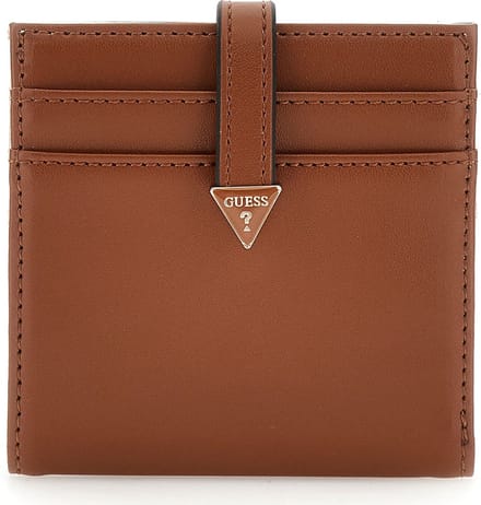 GUESS Kaarthoes Laurel SLG Tab Card Case Cognac Bruine
