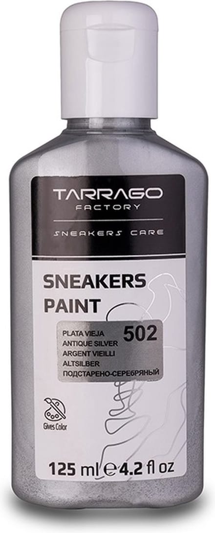 Tarrago sneakers paint - 502 - antique silver - 125ml