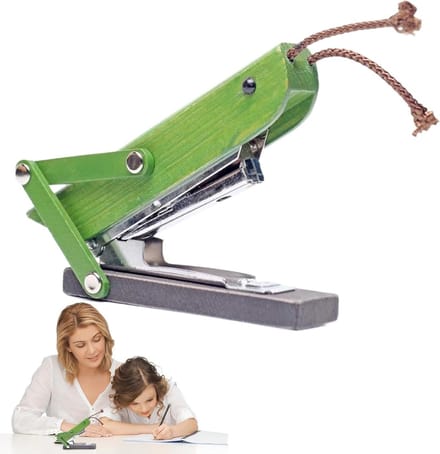 Nietmachine - Bureau nietmachine - Documenten organiseren - Uniek dierontwerp - 13.5 cm - Houtkleur